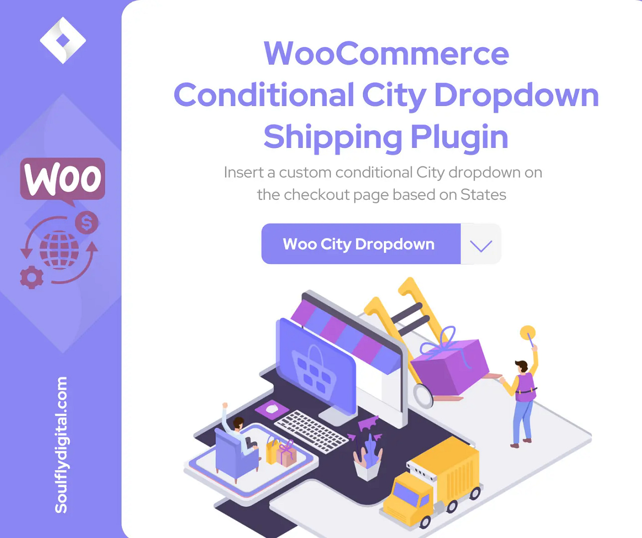 Woocommerce Conditional City Dropdown Shipping Plugin